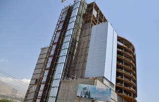 اجرای نما در ضلع جنوب غربی